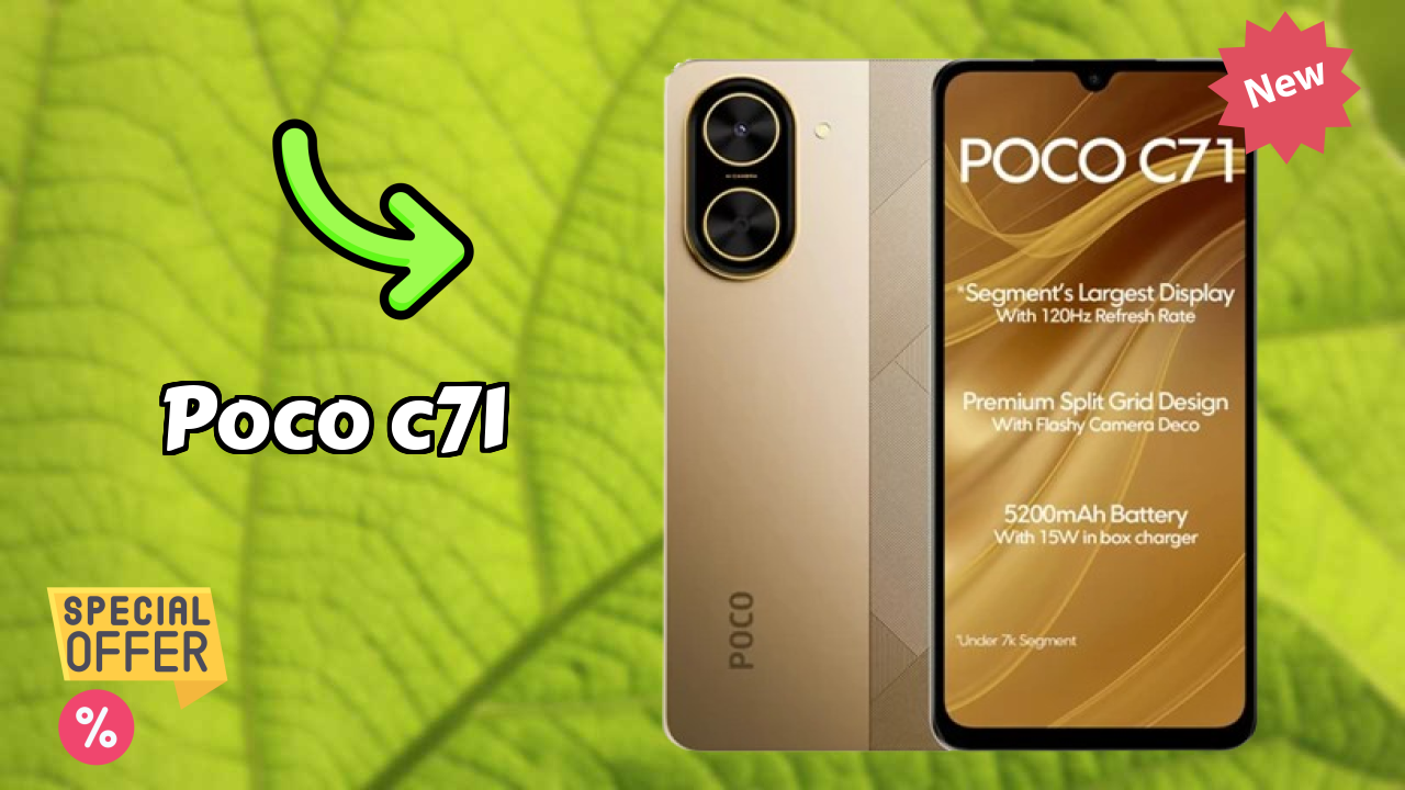 POCO C71 Price Drop Alert: Just ₹6,179 Now