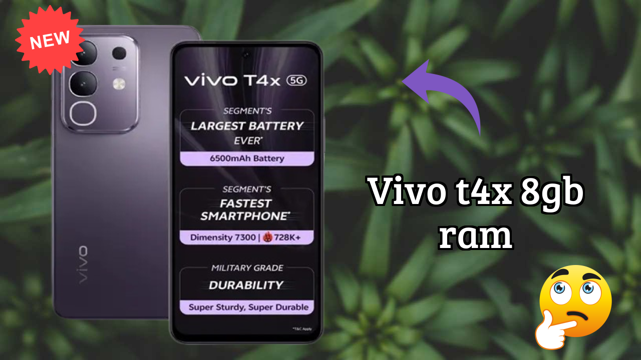 Vivo T4X 8GB RAM at ₹14,499 - Best Deal Available